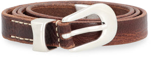 Calf leather belt with buckle-1